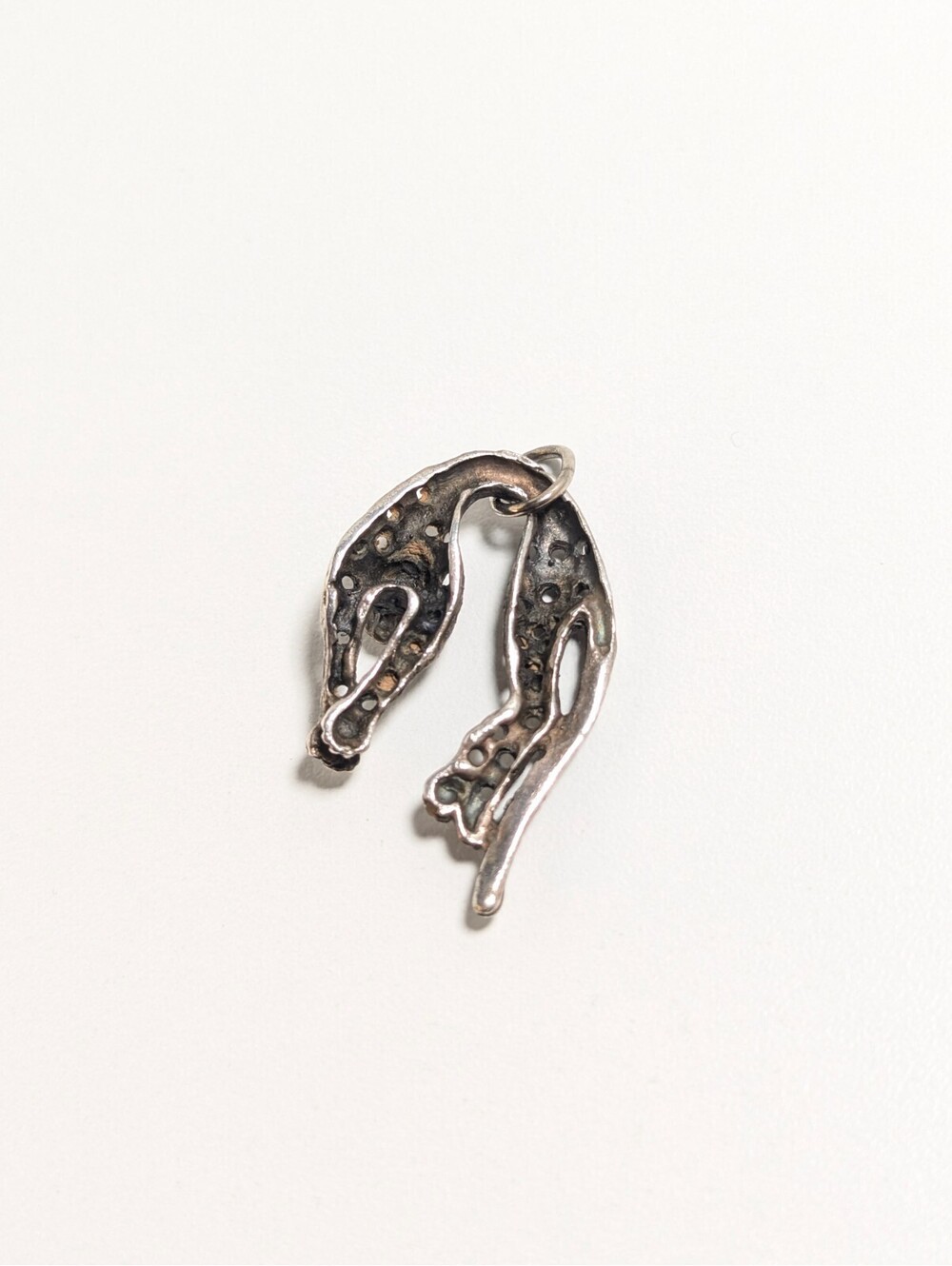 Elegant Sterling Silver 925 Chic Lying Cheetah Occasional Charm Pendant 10.40g - Picture 4 of 7